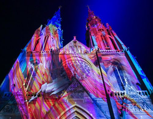 Sint Catharina curch ; light festival Glow 2018