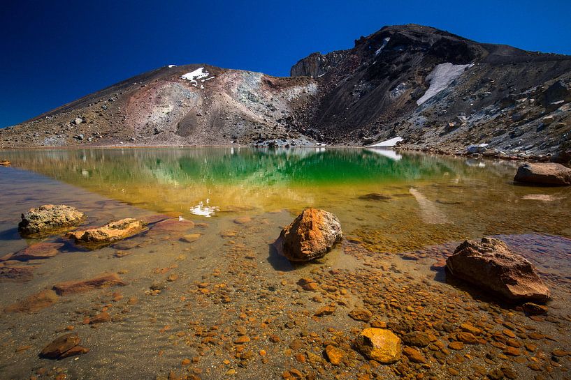 Emerald Lakes, Tongariro, Nieuw-Zeeland van Martijn Smeets