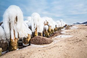 Winter an der Küste der Ostsee bei Kühlungsborn