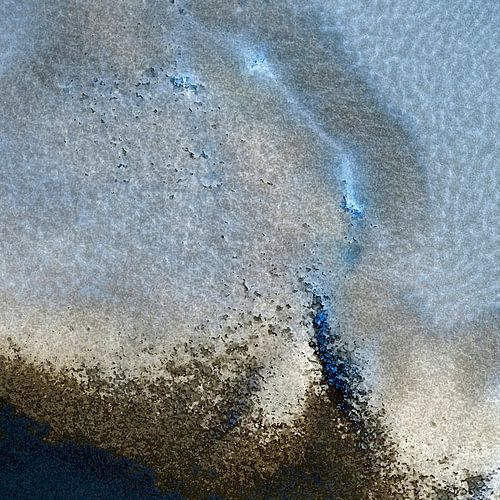 Netherlands from above in earthy tints [square].