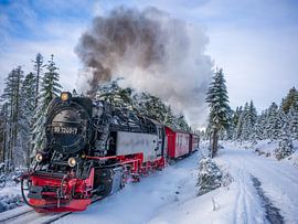 The Brocken railway on the Goetheweg by t.ART
