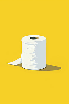 De rol wc papier