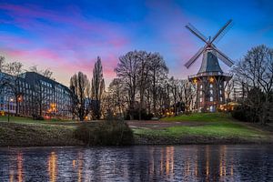 Sonnenuntergang in Bremen, Deutschland von Michael Abid