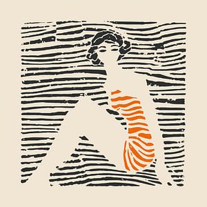 Sommerstille in Orange Stripe