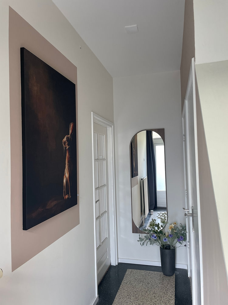 Fineart - Le lièvre dans la lumière, par Marijke Trienekens