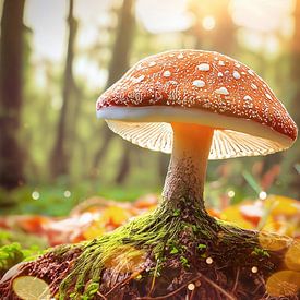 Toadstool in the forest by Tilo Grellmann