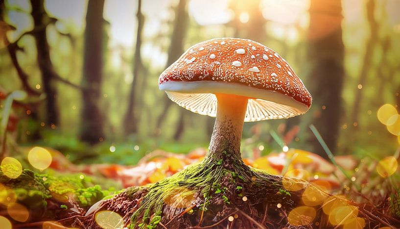 Toadstool in the forest by Tilo Grellmann
