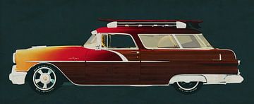 Pontiac Station Wagon 1956 Surfer Edition by Jan Keteleer (JanKé): A Journey Beyond the Canvas