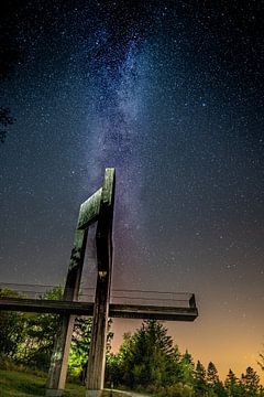 The Erbeskopf in Rhineland-Palatinate with Milky Way by Patrick Groß