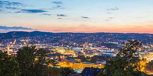 Panorama Stuttgart bei Nacht von Werner Dieterich