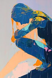 Contemplation in Color van Blikvanger Schilderijen