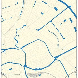 Het centrum van Groningen van CityMapper