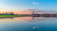 Deventer  Skyline Wilhelminabrug en Lebuinuskerk  by Han Kedde thumbnail