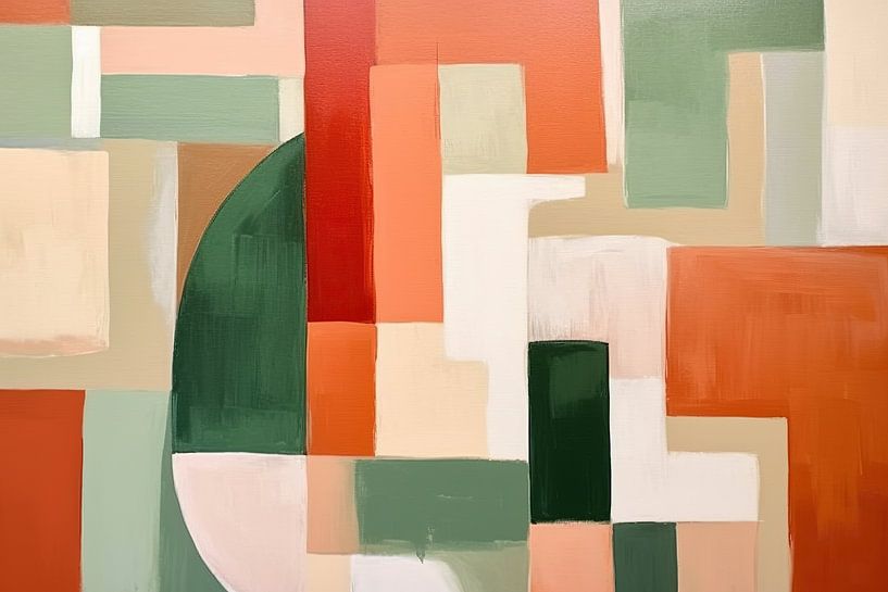 Wavy Moving | Moderne Kunst von Blickfänger Gemälde