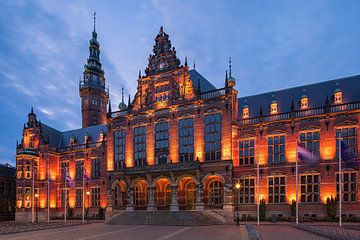 Academiegebouw, Groningen, Nederland van Henk Meijer Photography