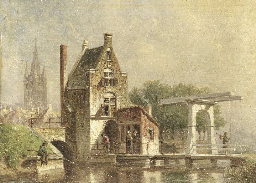 The Koepoort at Delft, Petrus Gerardus Vertin by Marieke de Koning