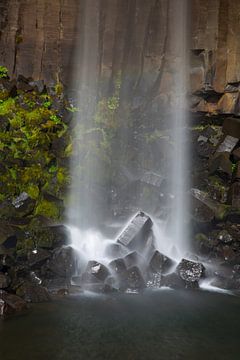 Svartifoss waterval IJsland van Menno Schaefer