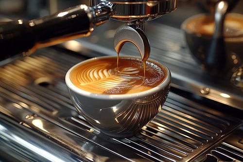 kop koffie of cappuccino drinken