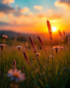 Sonnenuntergangszauber Himmel von Jean Pierre