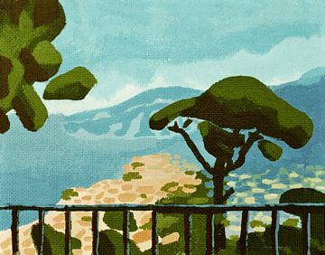 Over de Golf van Sorento van Johannes Rohen
