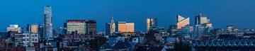 Brussels night panorama by Werner Lerooy