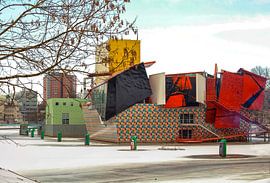 Das Groninger Museum im Schnee