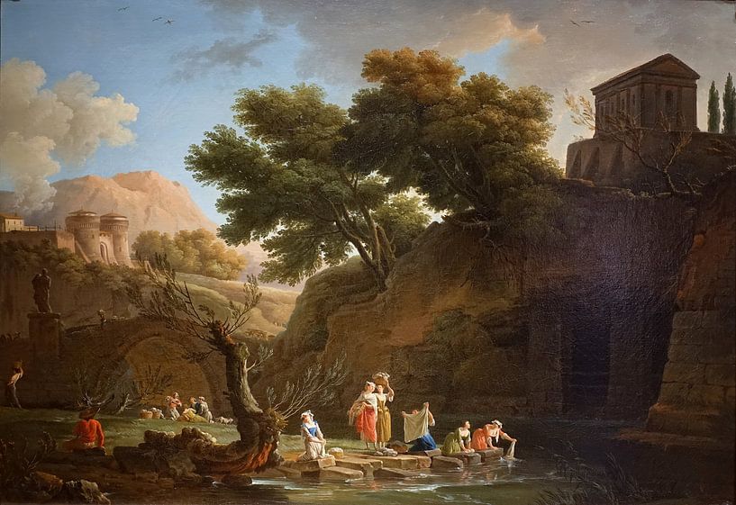 The Laundresses, Claude-Joseph Vernet by Masterful Masters
