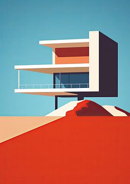 Bauhaus poster kunstdruk illustratie van Niklas Maximilian