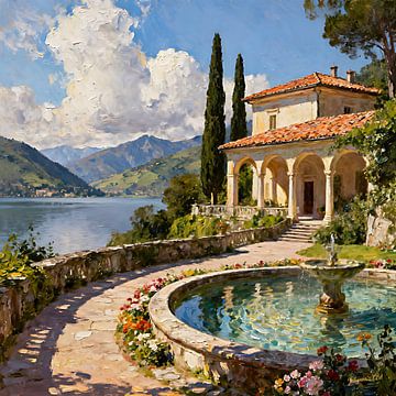 Romantische italienische Villa von Johannas Art Creations