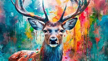 Kunst kleuren in kunst van Mustafa Kurnaz