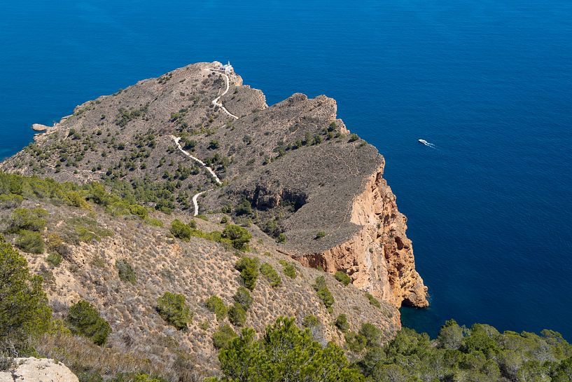 Cliffs in the nature park on the Mediterranean coast by Adriana Mueller