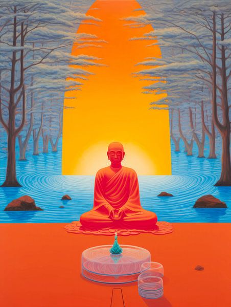 bouddha rouge par Virgil Quinn - Decorative Arts