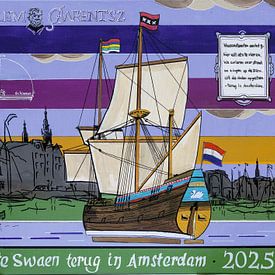 Witte Swaen zurück in Amsterdam von Peter JM Visser