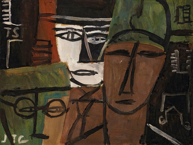 Joaquín Torres García - Hoofden (1928) van Peter Balan