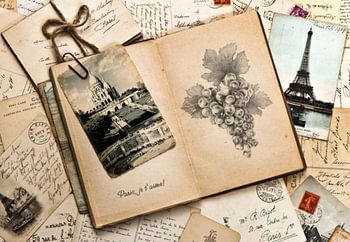 Vintage Paris Frankreich Reiseerinnerungen