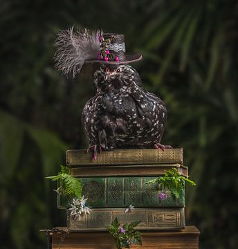 steampunk krielkip, steampunk chicken van Corrine Ponsen