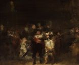 The Night Watch, after the work of Rembrandt van Rijn, abstract by MadameRuiz thumbnail