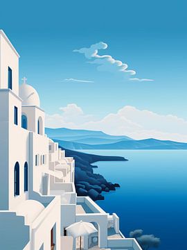 Oia Santorini Grèce sur haroulita
