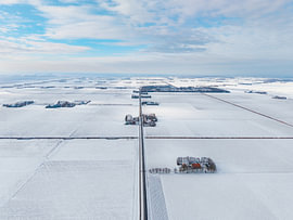 L'hiver sur les polders à perte de vue sur Thomas Röell