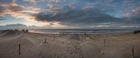 Coucher de soleil panoramique sur une plage néerlandaise par Arjen Schippers Aperçu