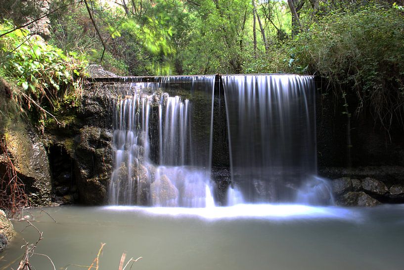 Spring Waterfall van Cornelis (Cees) Cornelissen