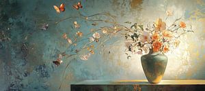 Teal Vase Whisper