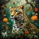 Jungel Flora Surrealism: Jaguar by Mellow Art thumbnail