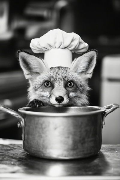 Fuchs Küchenchef von Poster Art Shop