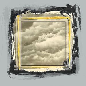 Quadrat in den Wolken von Dray van Beeck