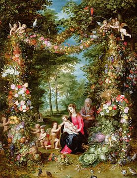 Brueghel and Balen,De Maagd en het Kind met het kind Sint Johann