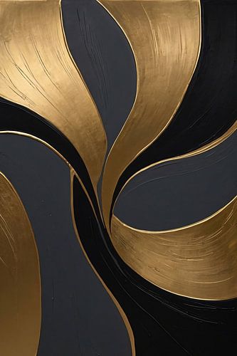 Abstraction dynamique de l'or et du noir