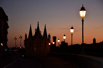 Pisa by night.
