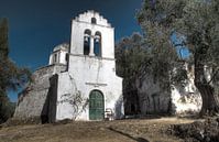 Grieks Kerkje op Corfu van Guido Akster thumbnail