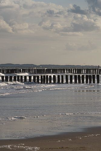 Op het strand: Golfbrekers, golven en rust